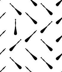 Shoe Horn Icon Seamless Pattern, Shoehorn Tool Icon