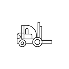 Forklift Modern Simple Outline Vector Icon