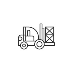 Forklift Modern Simple Vector Icon