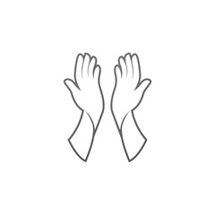 Fototapeta na wymiar hand care logo and symbol vector template
