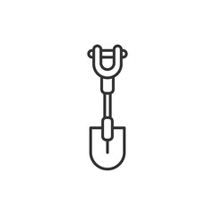 Shovel Modern Simple Outline Vector Icon