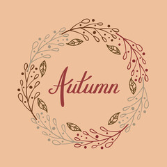 Autumn lettering