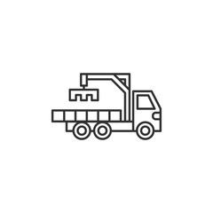 Manipulator Truck Modern Simple Outline Vector Icon