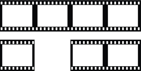 Grunge Filmstrip Border Frame . Photo Album.