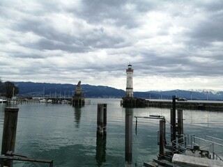 Lindau harbour.