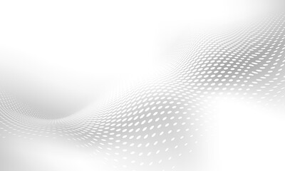 Abstract grey background poster with dynamic waves. technology  network Vector illustration.