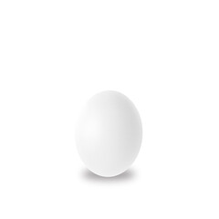 white egg isolated on white background ,3D illustration