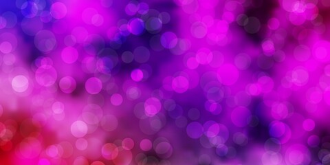 Light Multicolor vector background with circles. Abstract colorful disks on simple gradient background. Pattern for wallpapers, curtains.