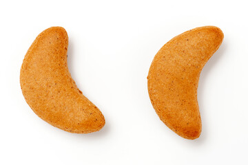 zwei Monde Lebkuchengebäck für Weihnachten