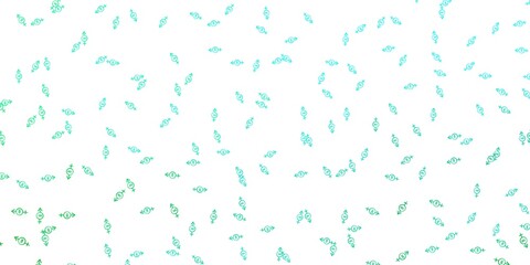 Light Green vector texture with women's rights symbols.