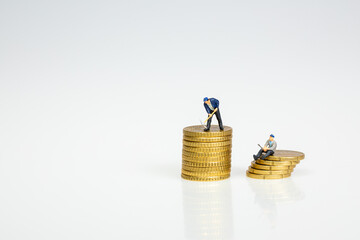 Miniaturfiguren für den Bereich Handwerk und Finanzen  