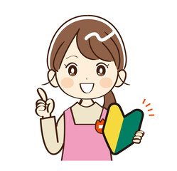 女性、幼稚園、先生、初心者、説明