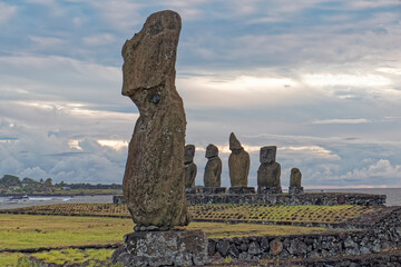 Rapa Nui – mysterious stone figures on Easter Island.