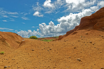 Easter Island - sunburnt hill.