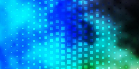 Light Blue, Green vector template in rectangles. Illustration with a set of gradient rectangles. Pattern for commercials, ads.