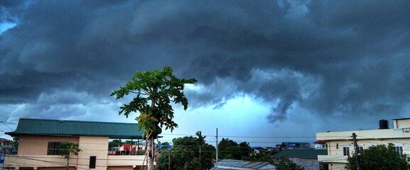 storm over the city