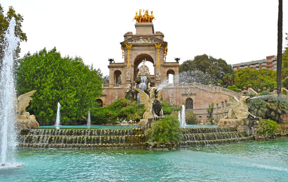 Parque de la Ciudadela en Barcelona Espa&ntilde;a

