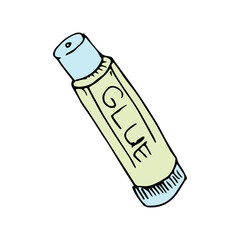 glue hand drawn icon vector