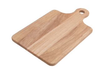 Natural cutting board. Wooden chopping board isolated on white	