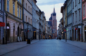 Cracow, Florianska street, St. Mary's Basilica