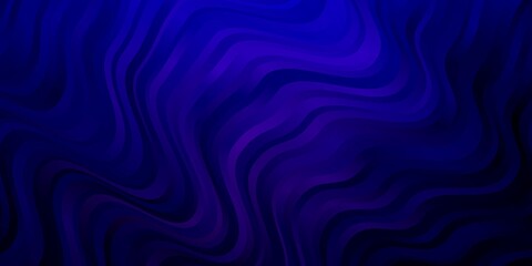 Obraz premium Dark Purple, Pink vector template with curved lines. Illustration in abstract style with gradient curved. Pattern for ads, commercials.