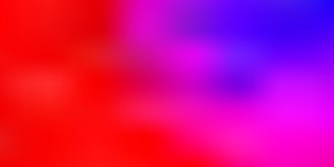 Light blue, red vector gradient blur background.