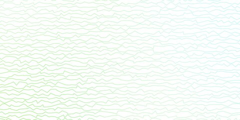 Dark Green vector template with wry lines. Brand new colorful illustration with bent lines. Smart design for your promotions.
