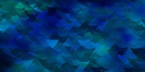 Obraz premium Dark Pink, Blue vector texture with poly style with cubes.