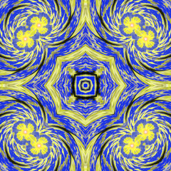 Abstract ancient geometric mandala graphic design digital art backgrounds