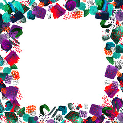 Hand drawn frame and place for your text.