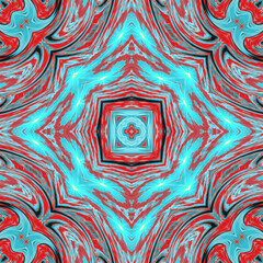 Creative decorative texture floral ornament Raster illustration.