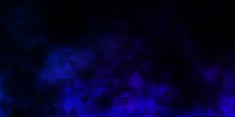 Dark BLUE vector background with polygonal style.