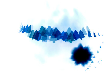 Weihnachtsbäume unscharf als Hintergrund