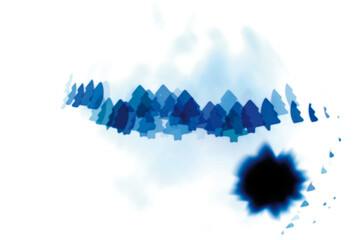 Obraz premium Weihnachtsbäume unscharf als Hintergrund