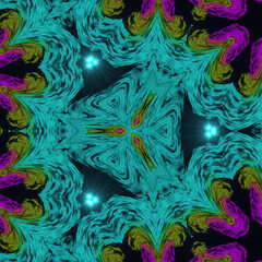 Abstract ancient geometric mandala graphic design digital art backgrounds