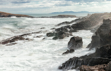 landscape in the coast in the north of spain