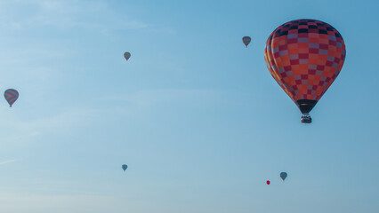 hot air balloons in flight