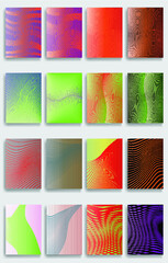 Abstract Brochure, Flyer, Magazine Layout or Cover Design.  Geometric pattern with Stripes.Vector illustration in different colors, can be used for background.