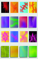 Abstract Brochure, Flyer, Magazine Layout or Cover Design.  Geometric pattern with Stripes.Vector illustration in different colors, can be used for background.