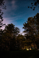 Fototapeta premium time lapse of night city