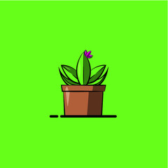 Flat - Flower Pot  - Vector