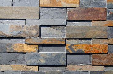 Granite brick wall texture background