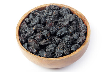 dried grapes in the plate