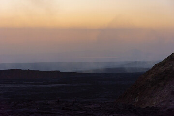 Lava at Erta Ale volcanic crater, Ethiopia