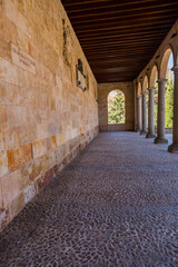 Old historic cloister in Salamanca