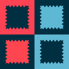 Pop art Leather icon isolated on color background. Vector Illustration.