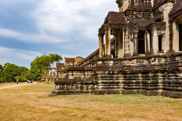 Naklejka premium outside of Heaven and Hell Gallery in Angkor Wat temple in Siem Reap, Cambodia