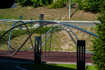 Modern stainless steel playgrounds