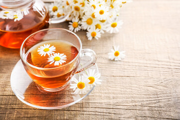 Healthy chamomile herbal tea