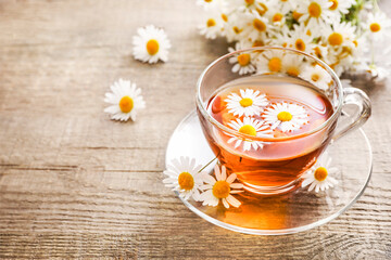 Healthy chamomile herbal tea